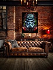 Stormtrooper Graffiti Art Canvas Loft