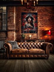 Canvas Chicana Gangster Girl Loft