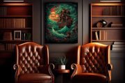 Canvas Pirate Ship Oceanic Chaos Smoker Lounge