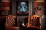 Stormtrooper Graffiti Art Canvas Smoker Lounge