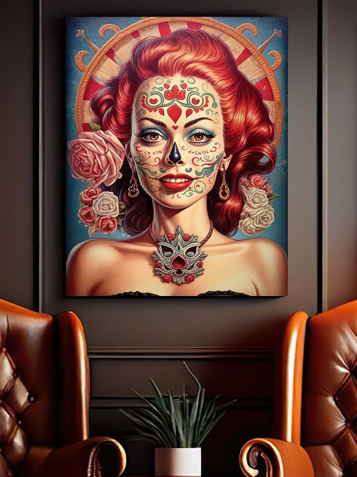 Canvas Marilyn Monroe Sugarskull Mancave