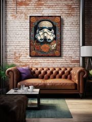 Canvas Floral Stormtrooper Living Room