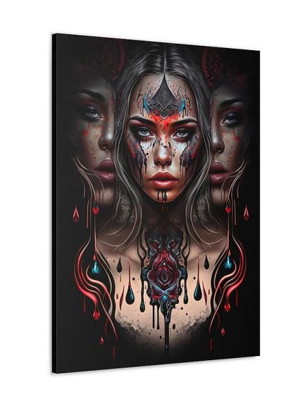 Fantasy Dark Art Ladies Canvas Front