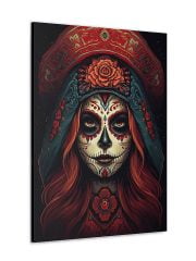 Canvas Sugarskull La Catrina Front