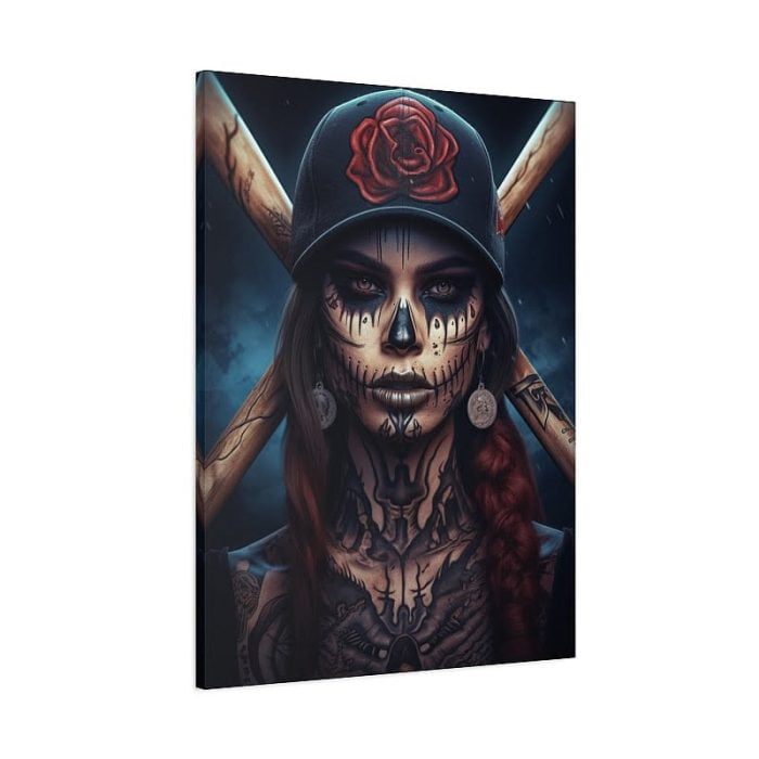 Canvas Baseball La Catrina Front