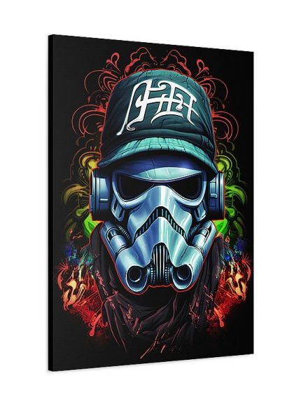 Stormtrooper Graffiti Art Canvas Front