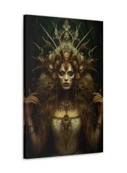 Canvas Queen of the Forest Evil Art Front