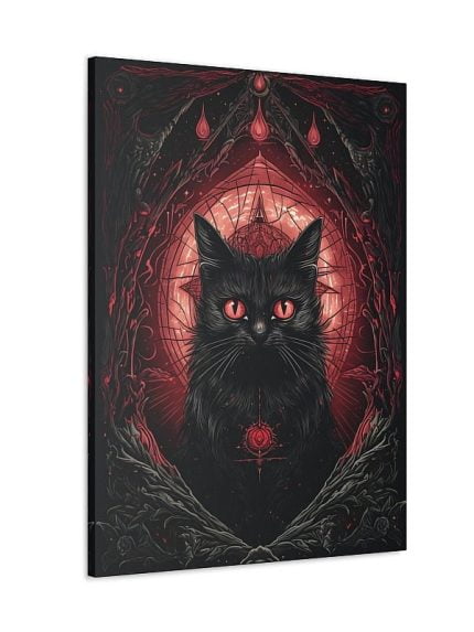 Canvas Fantasy Art Mystic Cat Front