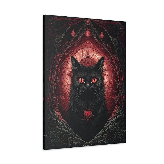 Canvas Fantasy Art Mystic Cat Front