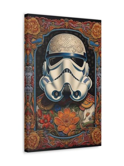 Canvas Floral Stormtroooper 90 CM x 60 CM Front