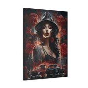 Canvas Chicana Gangster Girl Front