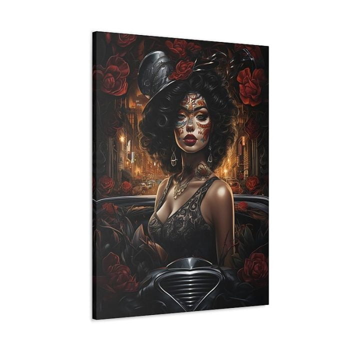 Canvas Chicana with Hat Front