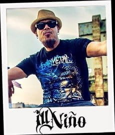 Laz Pina of Ill Nino wearing Barmetal