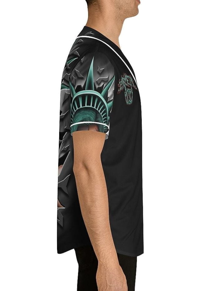 Purge Style La Catrina Lady Liberty Baseball Jersey Right Side