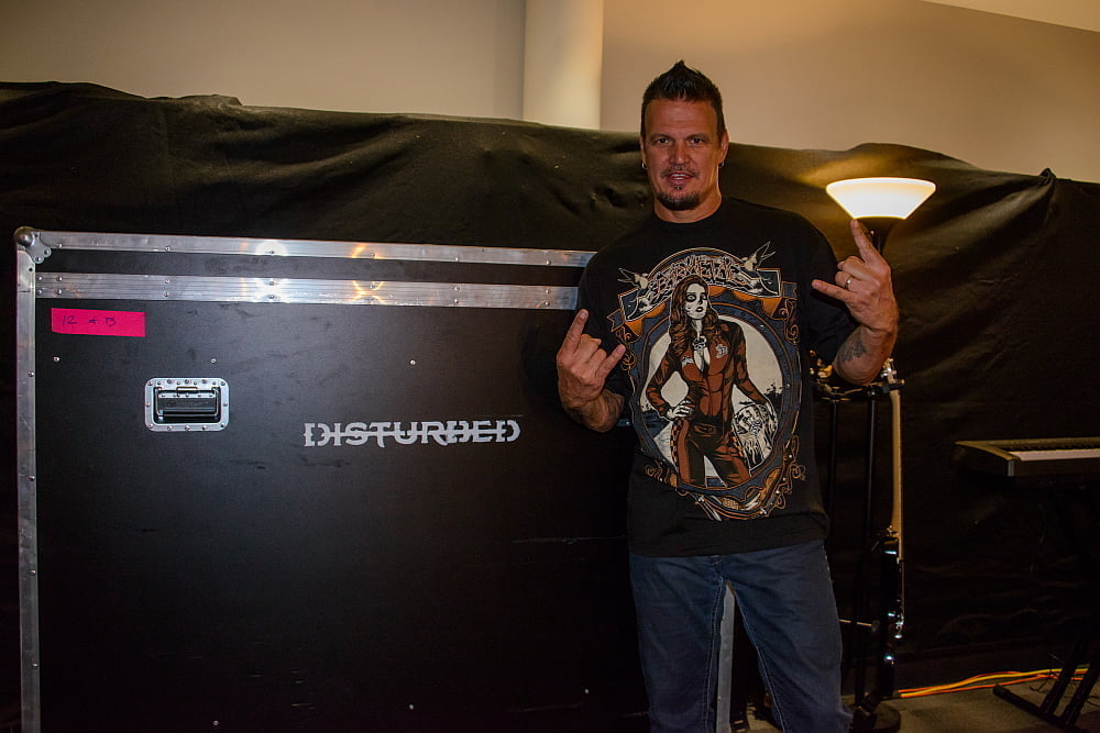 Dan Donegan of the legendary Disturbed wears Barmetal