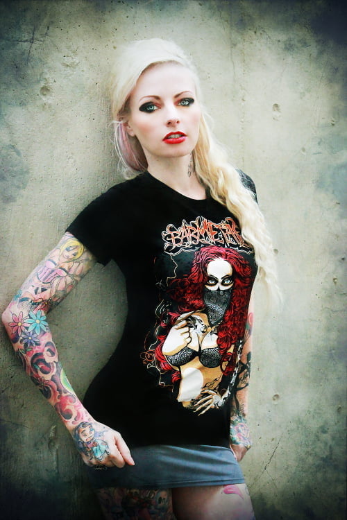 Aussie Model Sarah Mudle wearing Bandana Tee