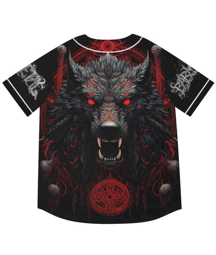 Hellwolf Dark Art Baseball Jersey Back