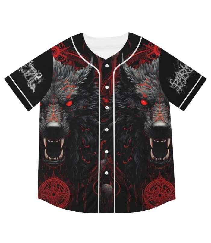 Hellwolf Dark Art Baseball Jersey Front