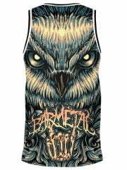 Mandala Owl Tattoo Art Basketball Tank Back