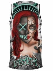 Purge La Catrina Neon Light Basketball Tank Back