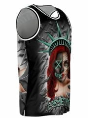 Purge La Catrina Neon Light Basketball Tank Left