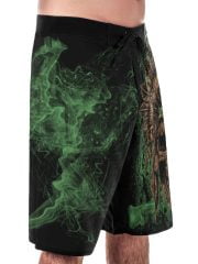 Green Skull Tribe Boardshorts Right