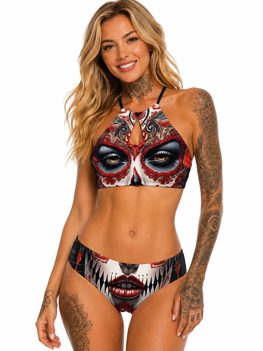 barmetal-triangle-bikini-la-catrina-roses-f