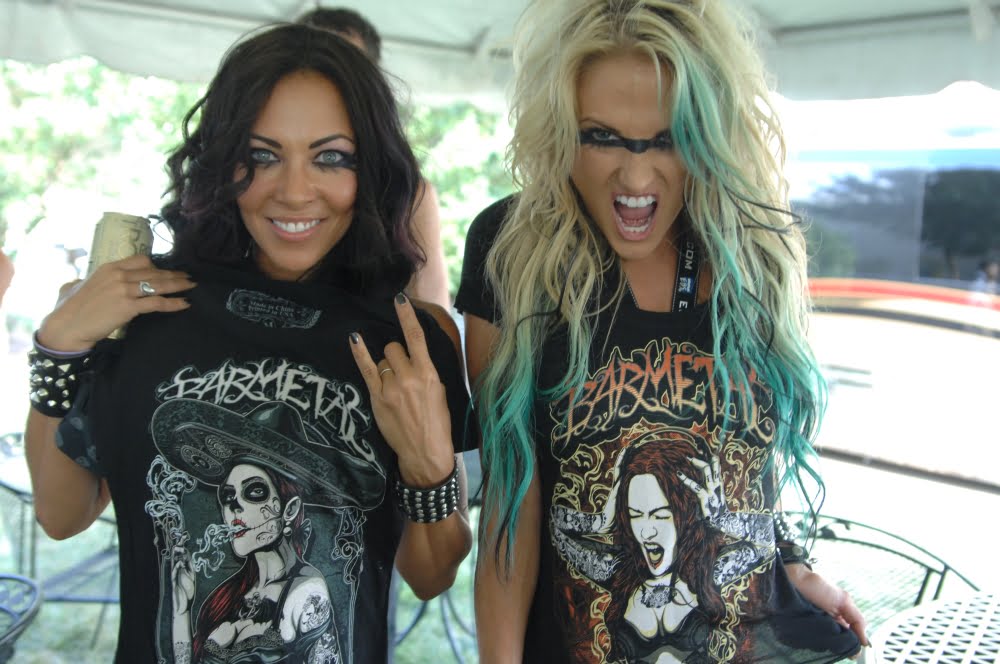 Heidi Shepherd of Butcher Babies wearing Barmetal Tee