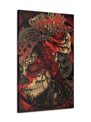 canvas polka trash la catrina