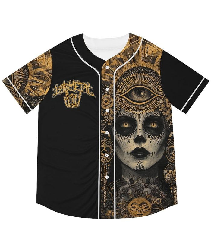 Golden Age La Catrina Baseball Jersey Front