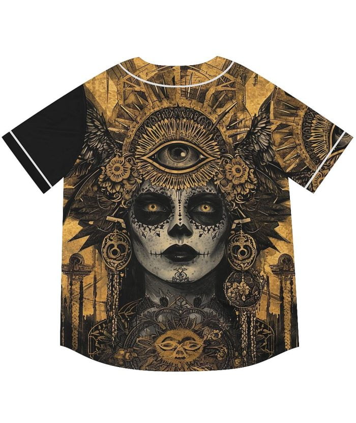 Golden Age La Catrina Baseball Jersey Back