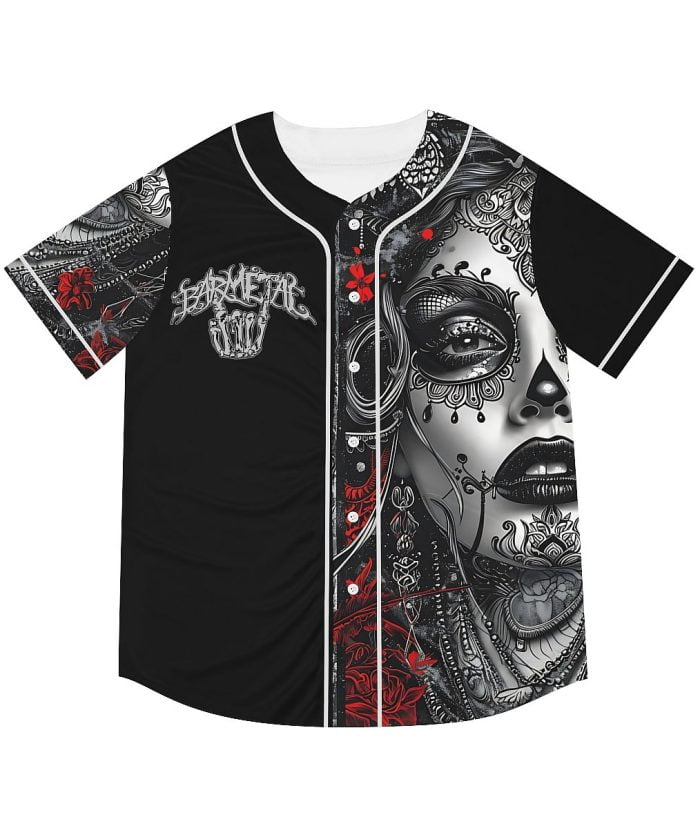 La Catrina Mandala Baseball Jersey Front