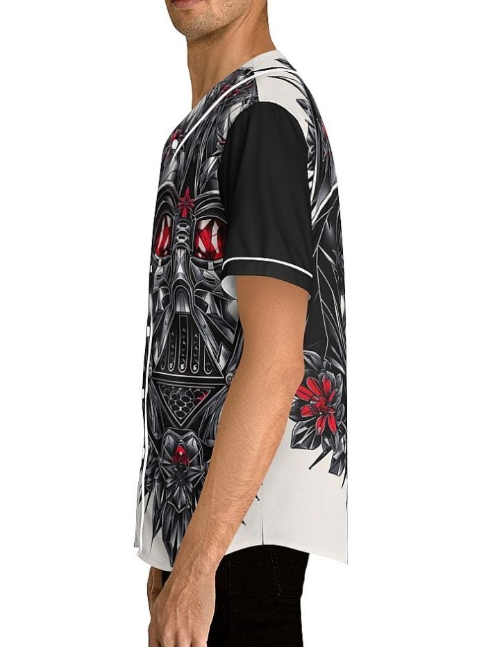 Metallized Darth Vader Baseball Jersey Left Side