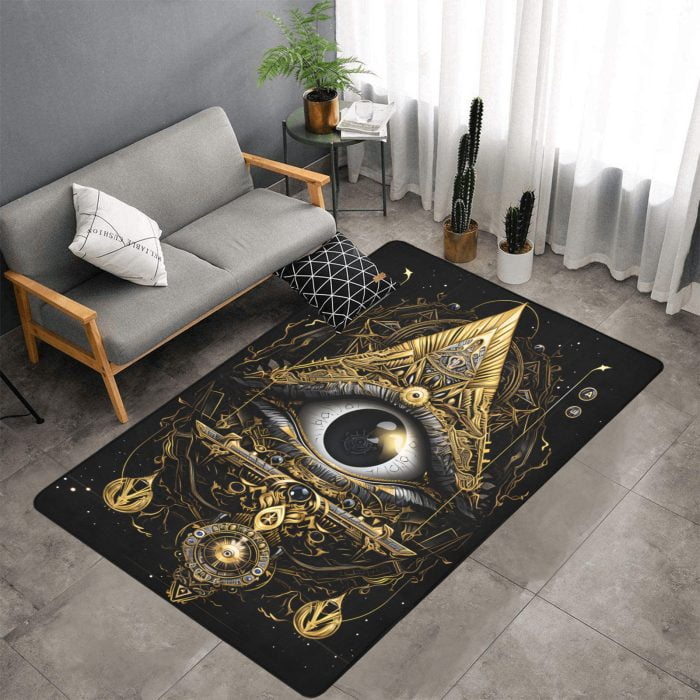 All Seeing Eye Tattoo Art Carpet living room