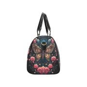 Butterfly and Flower Tattoo Art Travel bag side