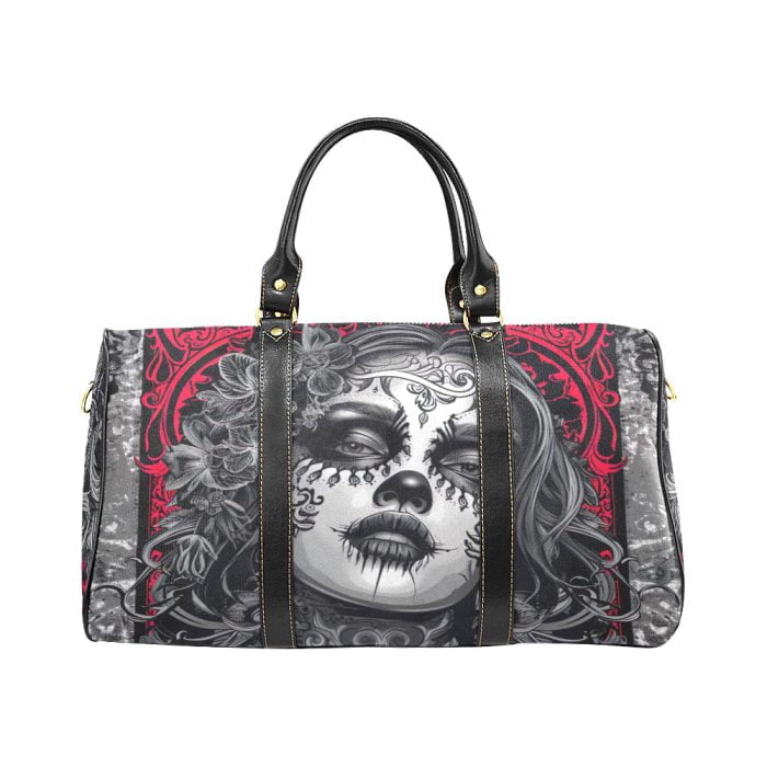 Skull Tattoo Art Travel bag Chicana Front