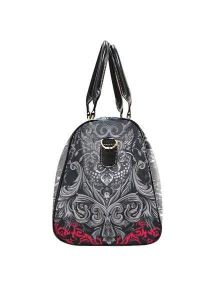 Skull Tattoo Art Travel bag Chicana side