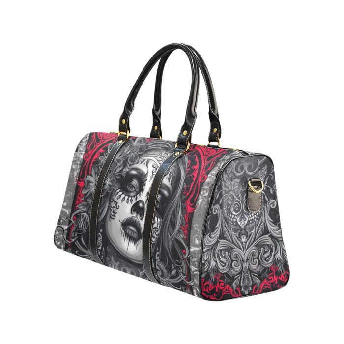 Travel bag Chicana Skull Tattoo Art Left