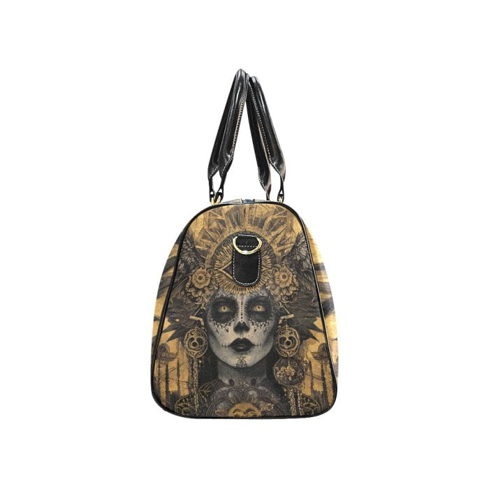 La Catrina Skull Day of the Dead Tattoo Art Travel bag side