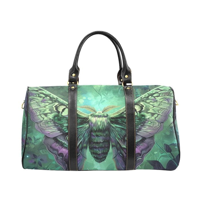 Green Butterfly Tattoo Art Travel bag front