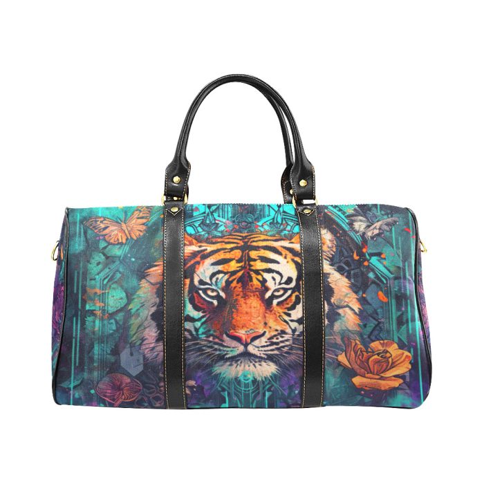 Lion and Skull Tattoo Art Travel bag front