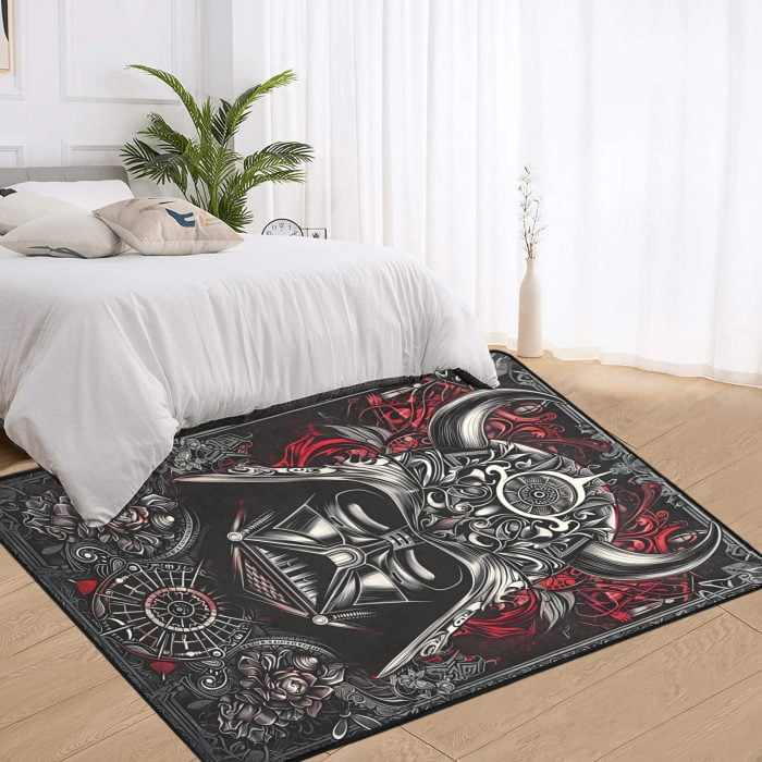 Evil Darth Vader with Horns Tattoo Art Carpet bedroom