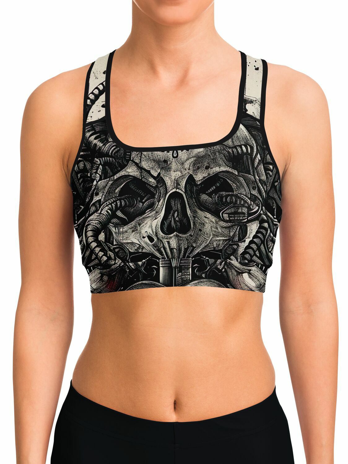 barmetal-sport-bra-biomechanical-skull