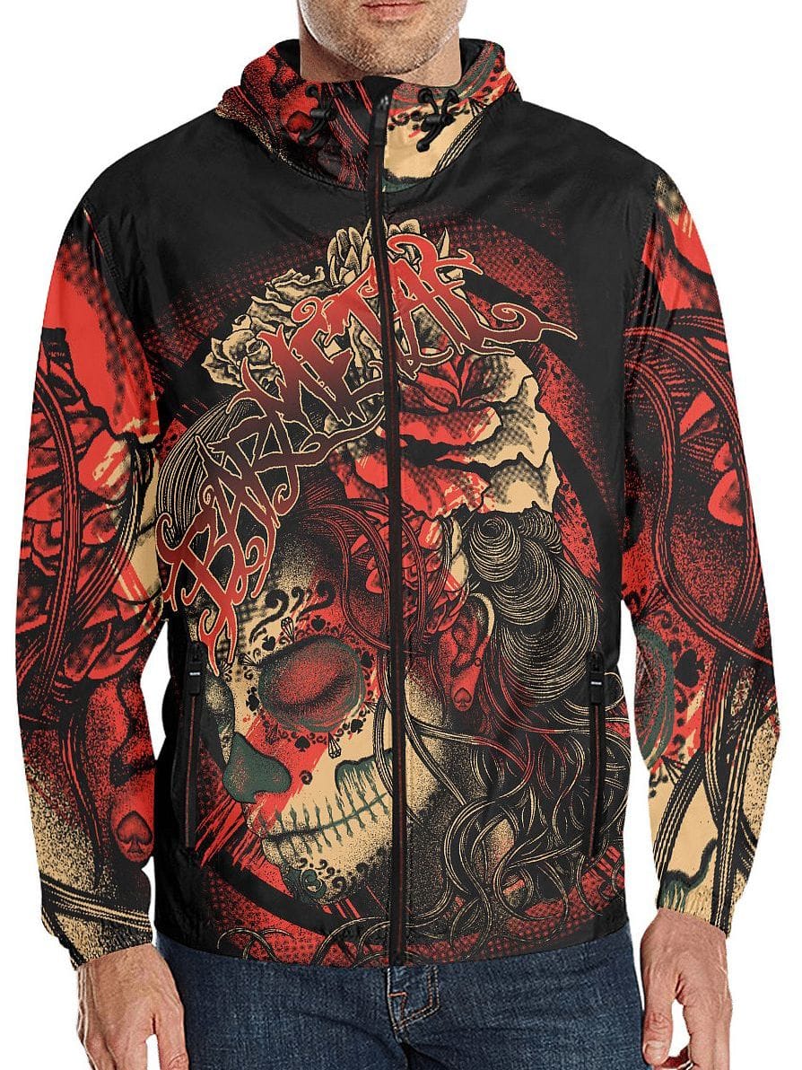 Beautiful Winter Jacket Polka Trash La Catrina - Barmetal Clothing