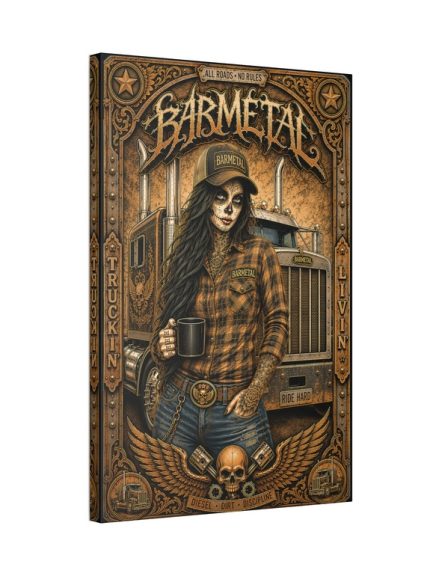 Canvas Trucker Girl 90 CM x 60 CM